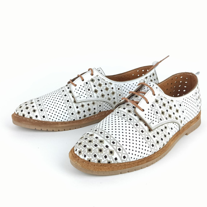 detail Dámské polobotky Manitu 840136-03 bílé