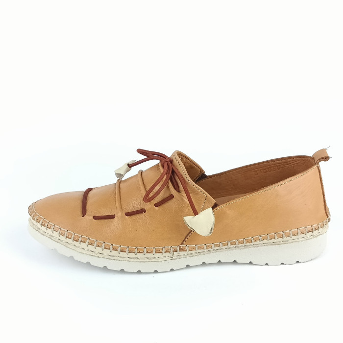 detail Dámské mokasíny Manitu 840089-21 hnědé