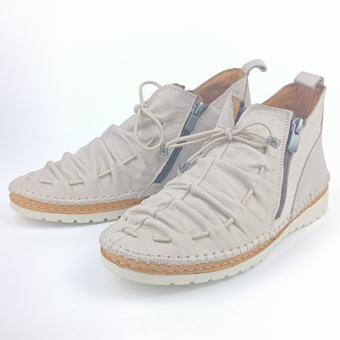 detail Dámské kotníkové boty Manitu 990643-91 béžové