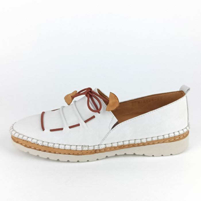 detail Dámské mokasíny Manitu 840089-03 bílé