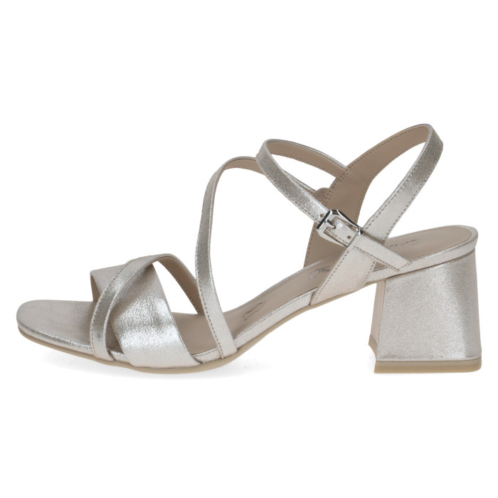 detail Dámské sandály na podpatku Caprice 9-28300-44 354 metalické