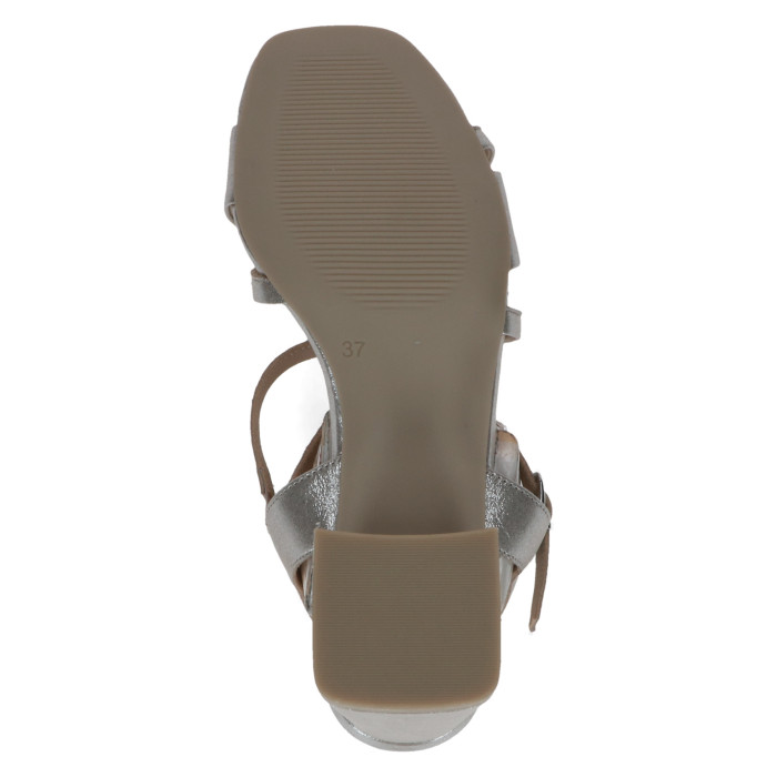 detail Dámské sandály na podpatku Caprice 9-28300-44 354 metalické