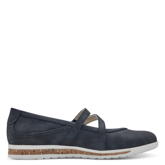 detail Dámské baleríny Jana 8-22179-44 805 modré