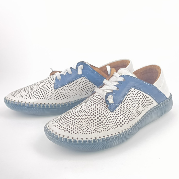 detail Dámské polobotky Manitu 840074-05 modré