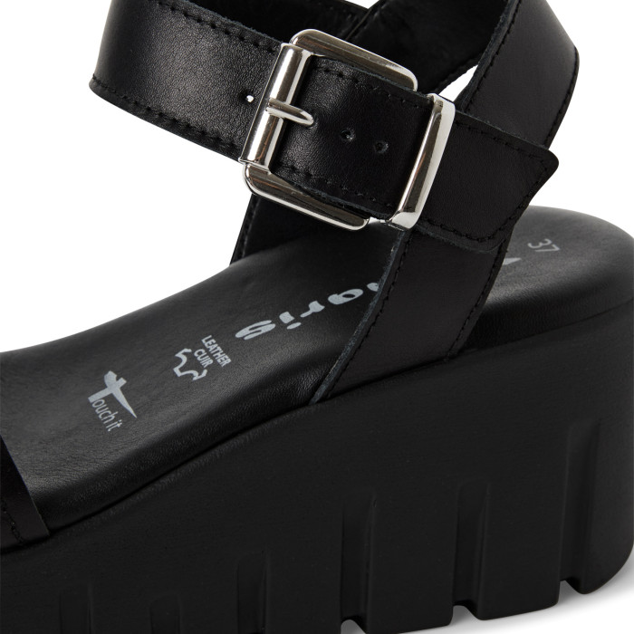 detail Dámské sandály na platformě Tamaris 1-28712-42 003 černé