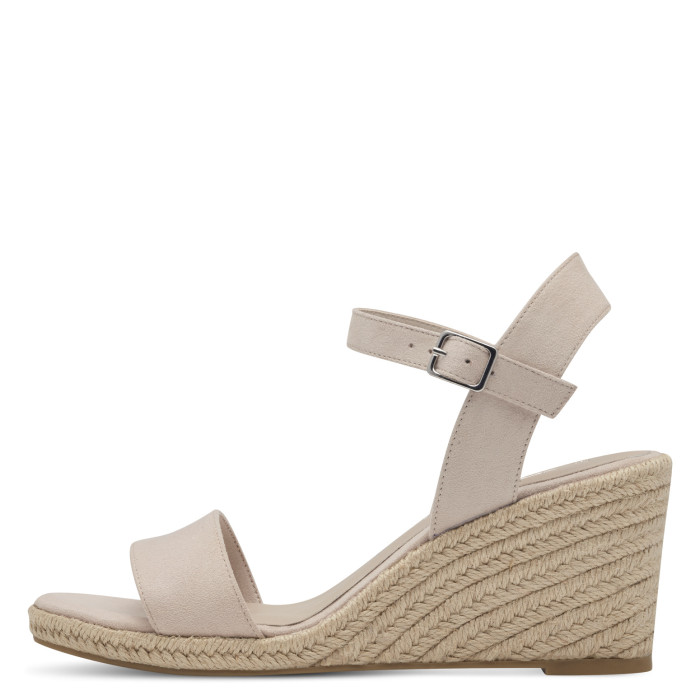 detail Dámské sandály na klínku Tamaris 1-28300-42 251 béžové