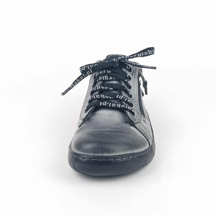 detail Dámské polobotky Kacper 2-1286 tmavě šedé