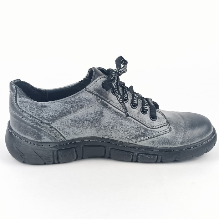 detail Dámské polobotky Kacper 2-1286 tmavě šedé