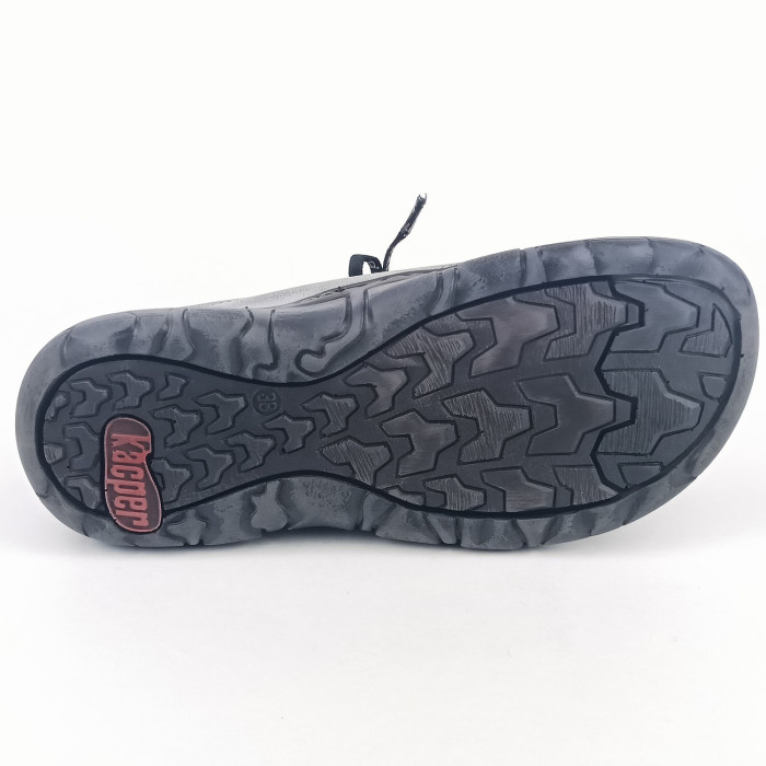 detail Dámské polobotky Kacper 2-1286 tmavě šedé