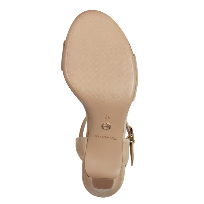 detail Dámské sandály na podpatku Tamaris 1-28028-42 400 béžové