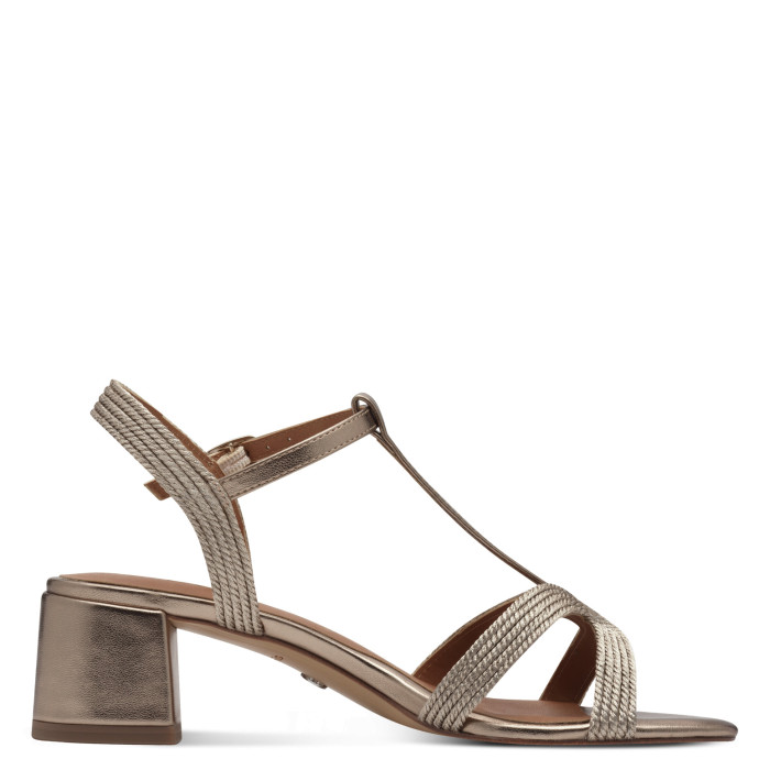 detail Dámské sandály na podpatku Tamaris 1-28244-44 900 bronzové