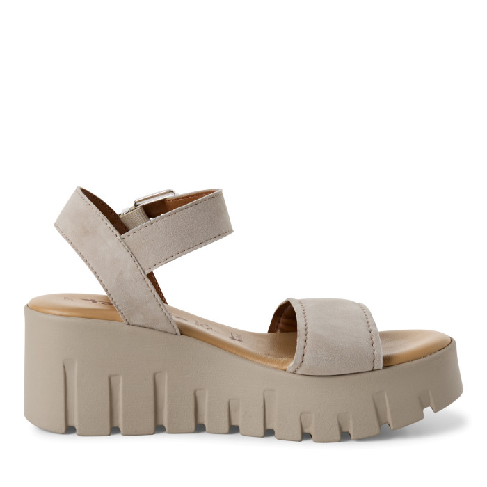 detail Dámské sandály na platformě Tamaris 1-28712-42 378 béžové