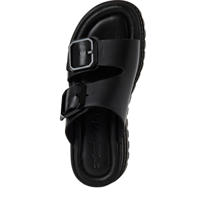 detail Dámské pantofle na platfomě Tamaris 1-27202-44 003 černé