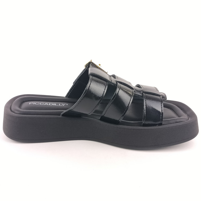 detail Dámské pantofle na platformě Piccadilly 223060-1 černé