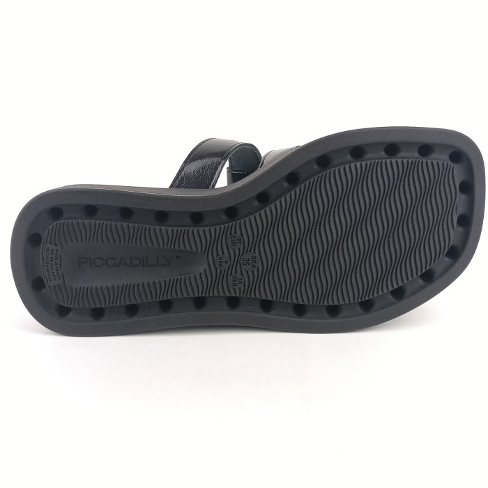 detail Dámské pantofle na platformě Piccadilly 223060-1 černé