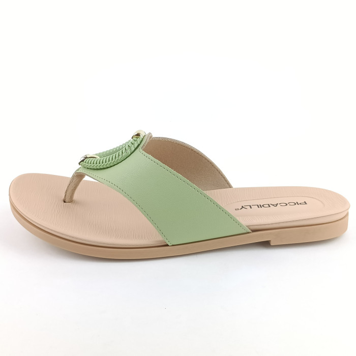 detail Dámské žabky Piccadilly 418081-9 zelené