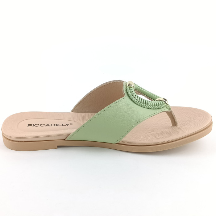 detail Dámské žabky Piccadilly 418081-9 zelené