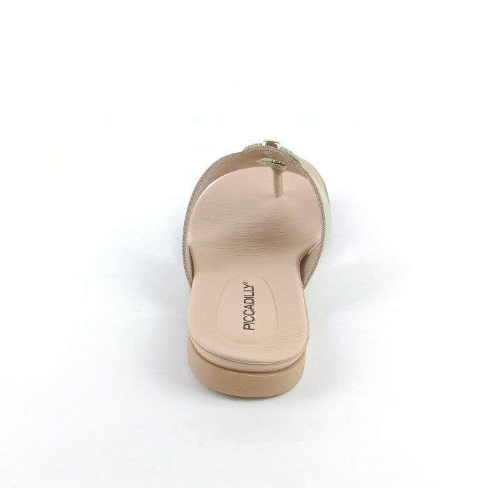 detail Dámské žabky Piccadilly 418081-9 zelené