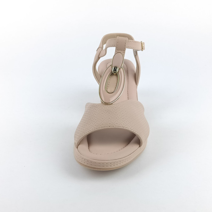 detail Dámské sandály na podpatku Piccadilly 566060-1 růžové