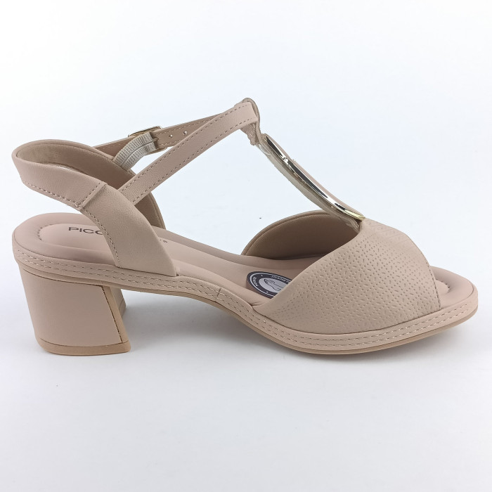 detail Dámské sandály na podpatku Piccadilly 566060-1 růžové