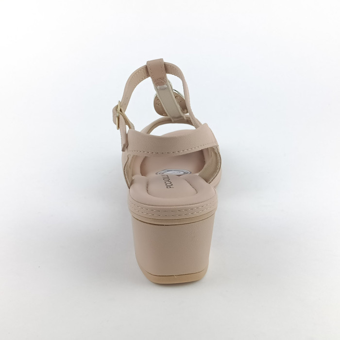 detail Dámské sandály na podpatku Piccadilly 566060-1 růžové