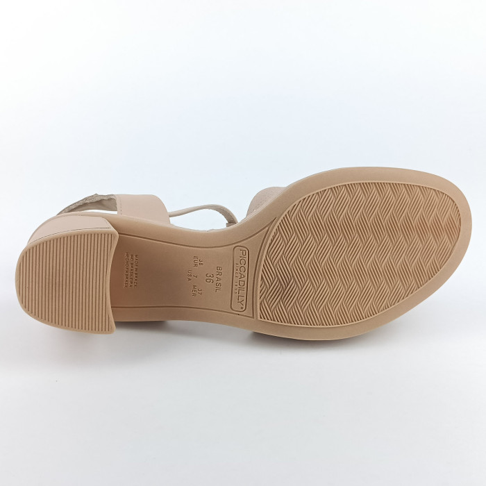 detail Dámské sandály na podpatku Piccadilly 566060-1 růžové