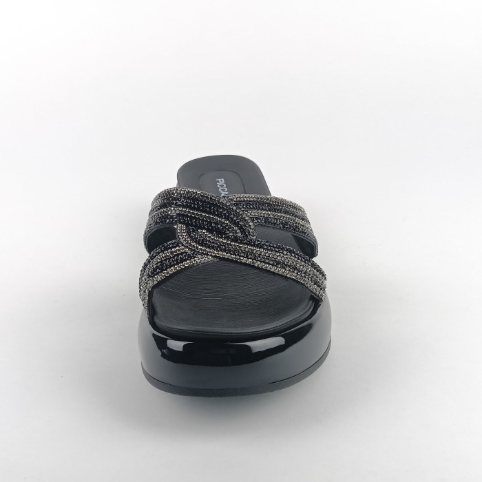 detail Dámské pantofle na platformě Piccadilly 459008-1 černé