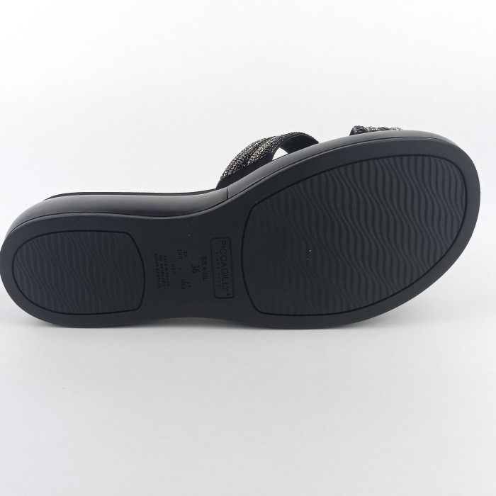 detail Dámské pantofle na platformě Piccadilly 459008-1 černé