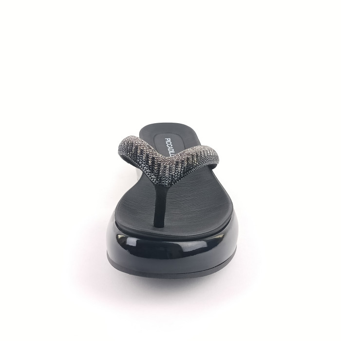 detail Dámské žabky na platformě Piccadilly 459006-5 černé