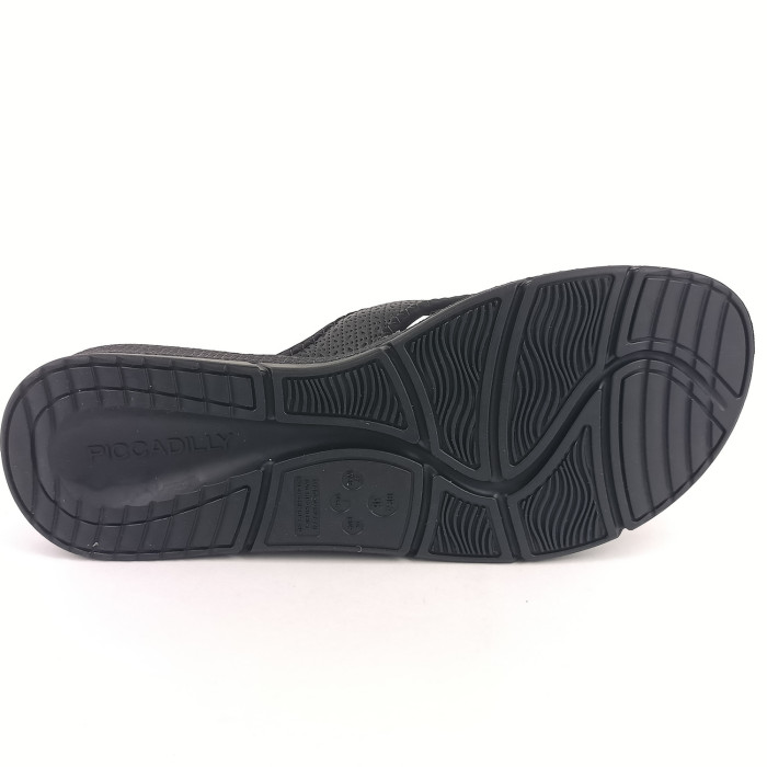 detail Dámské žabky na klínku Piccadilly 571009-27 černé