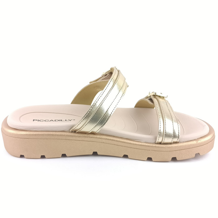 detail Dámské pantofle Piccadilly 486002-1 zlaté