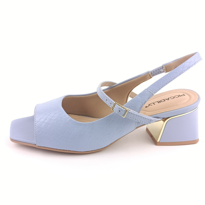 detail Dámské sandály na podpatku Piccadilly 543083-1 modré