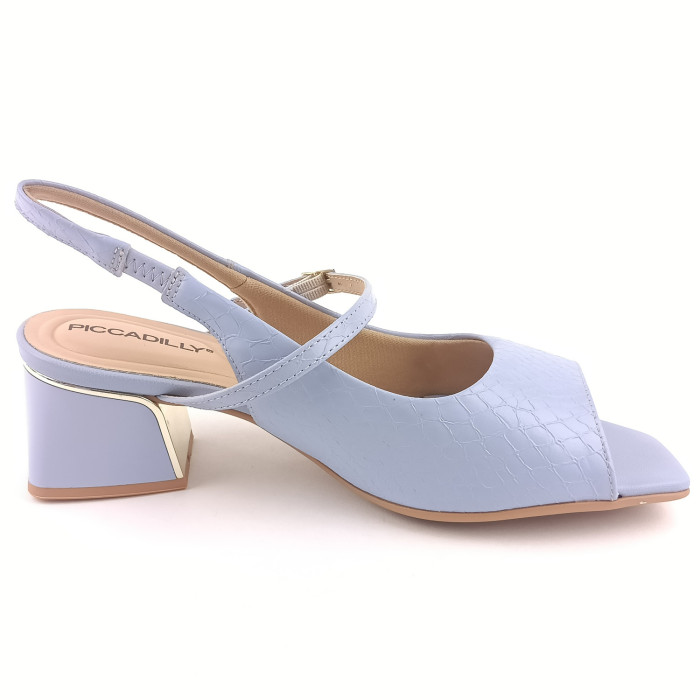 detail Dámské sandály na podpatku Piccadilly 543083-1 modré