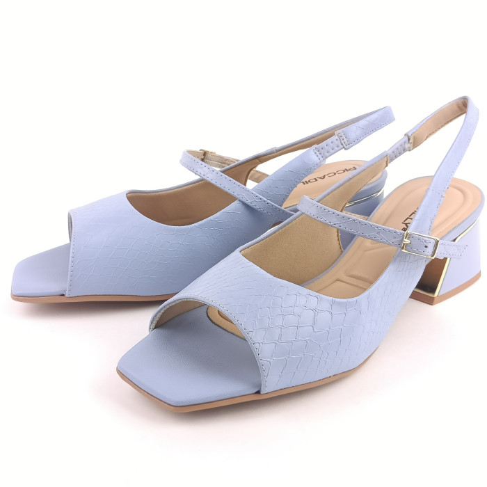 detail Dámské sandály na podpatku Piccadilly 543083-1 modré