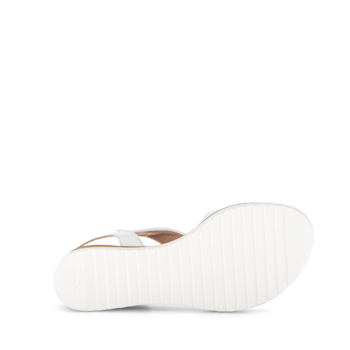 detail Dámské sandály na klínku Gabor 62.751.50 bílé