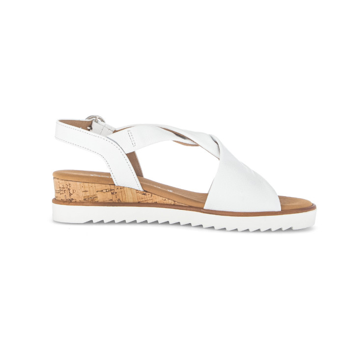 detail Dámské sandály na klínku Gabor 62.751.50 bílé
