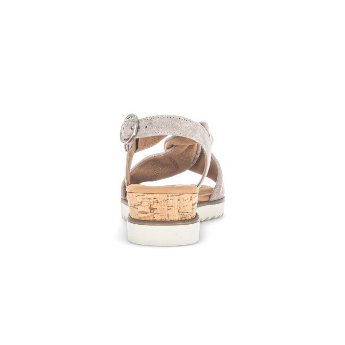 detail Dámské sandály na klínku Gabor 62.751.95 metalické