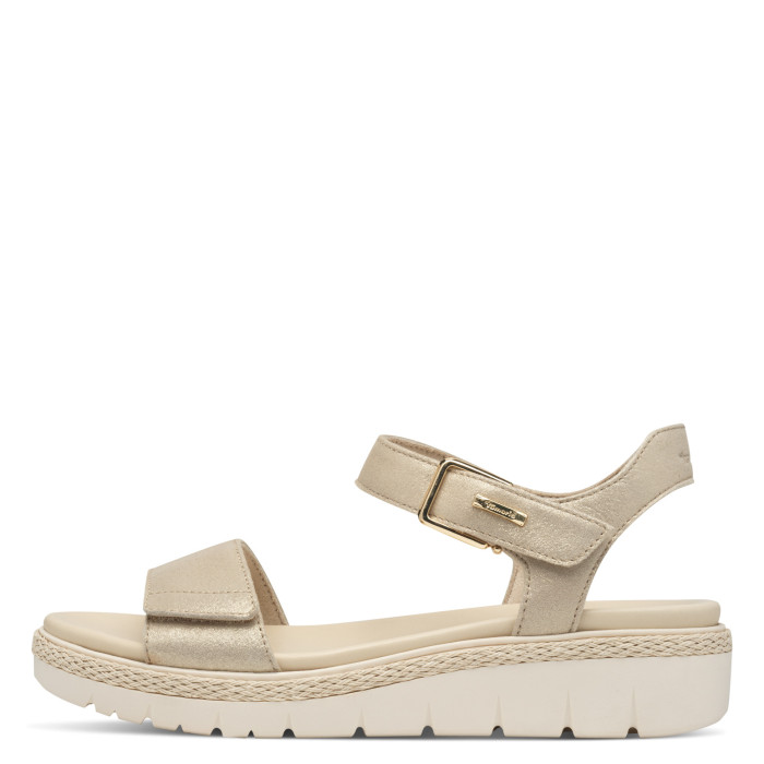 detail Dámské sandály na klínku Tamaris 1-28260-42 179 metalické