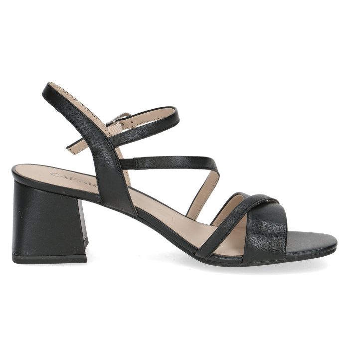 detail Dámské sandály na podpatku Caprice 9-28300-44 022 černé