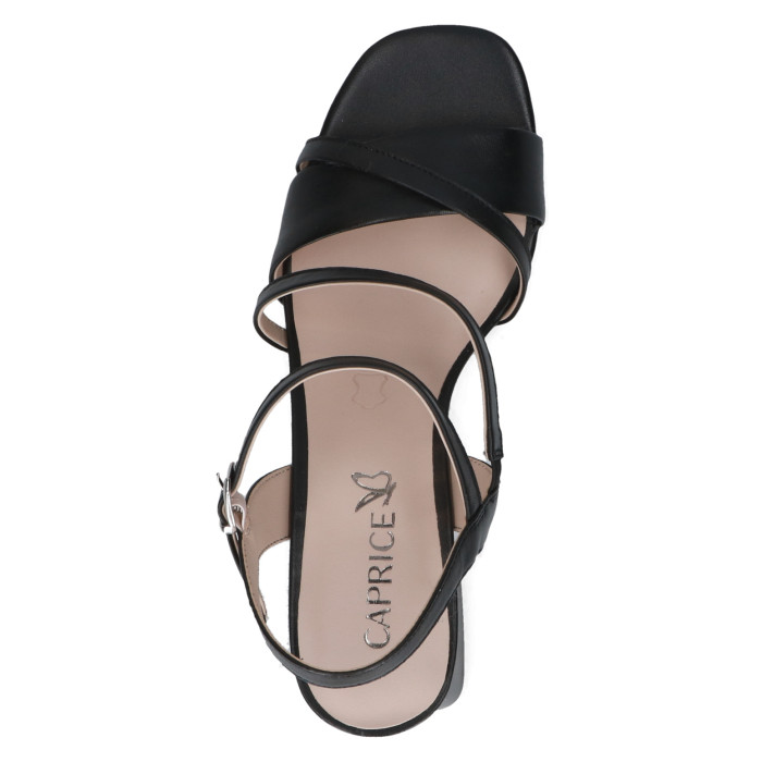 detail Dámské sandály na podpatku Caprice 9-28300-44 022 černé