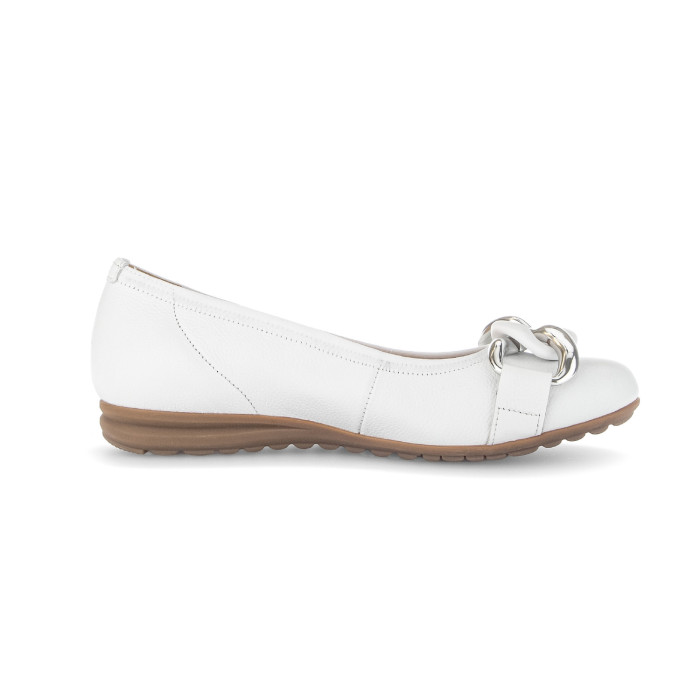 detail Dámské baleríny na klínku Gabor 62.625.50 bílé