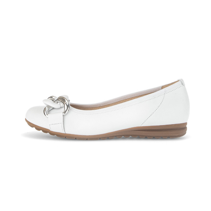 detail Dámské baleríny na klínku Gabor 62.625.50 bílé