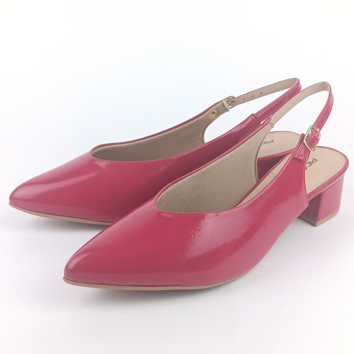 detail Dámské lodičky na podpatku Piccadilly 739031-73 červené