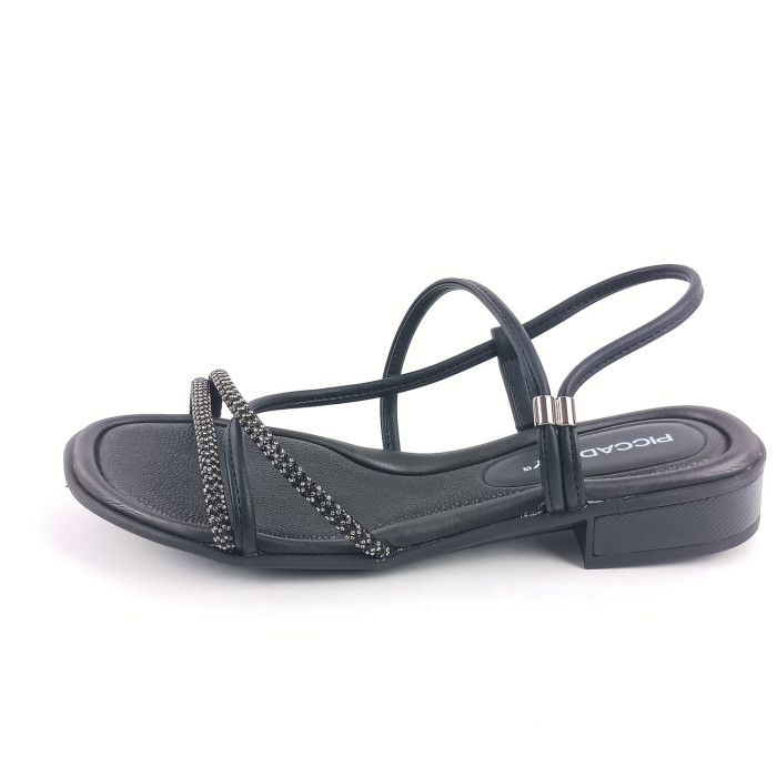 detail Dámské sandály na podpatku Piccadilly 590045-2 černé