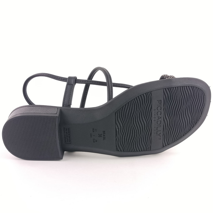 detail Dámské sandály na podpatku Piccadilly 590045-2 černé