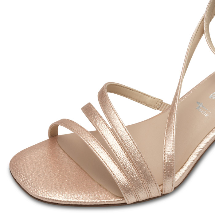 detail Dámské sandály na podpatku Tamaris 1-28205-44 586 metalické