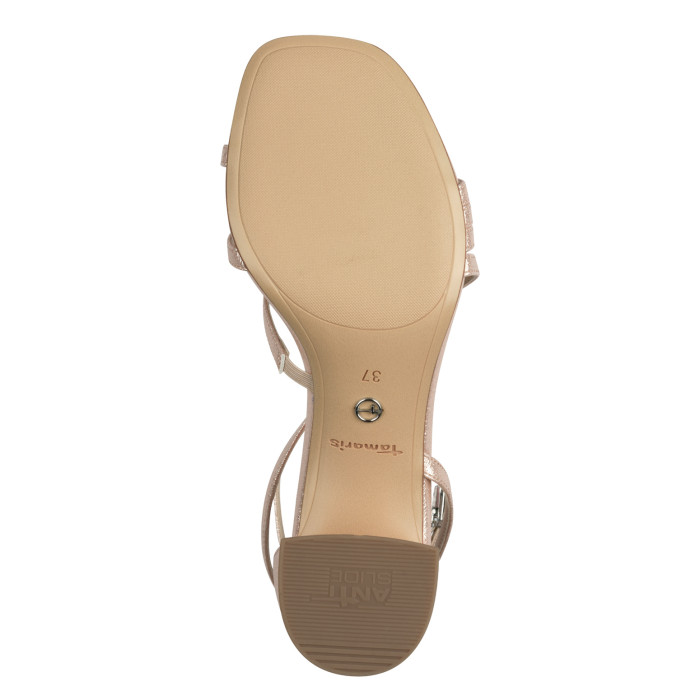 detail Dámské sandály na podpatku Tamaris 1-28205-44 586 metalické