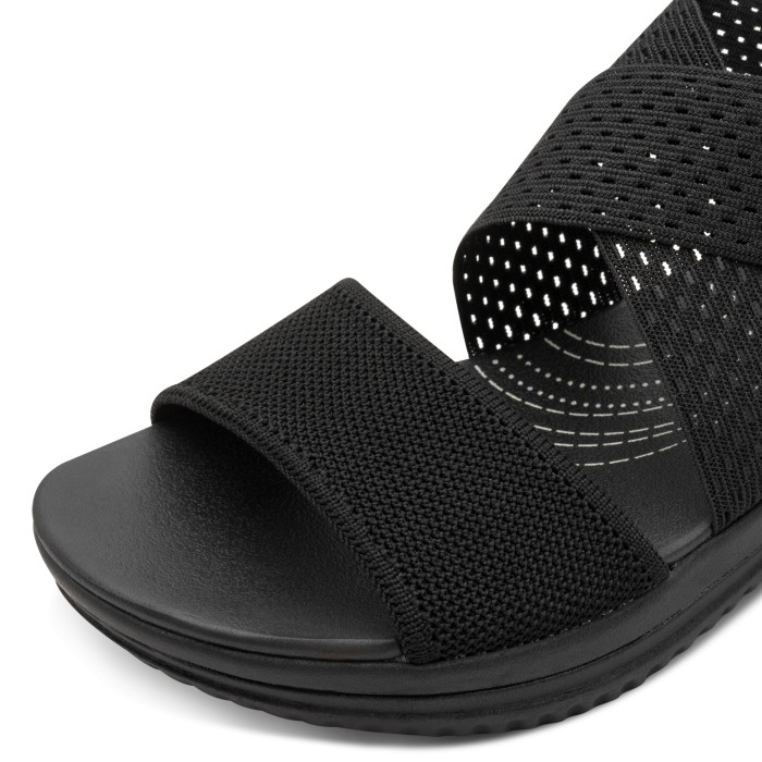 detail Dámské sandály ma klínku Jana 8-28768-42 001 černé