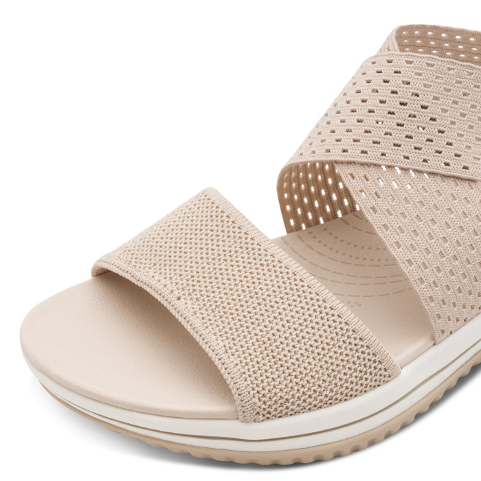 detail Dámské sandály na klínku Jana 8-28768-42 499 béžové