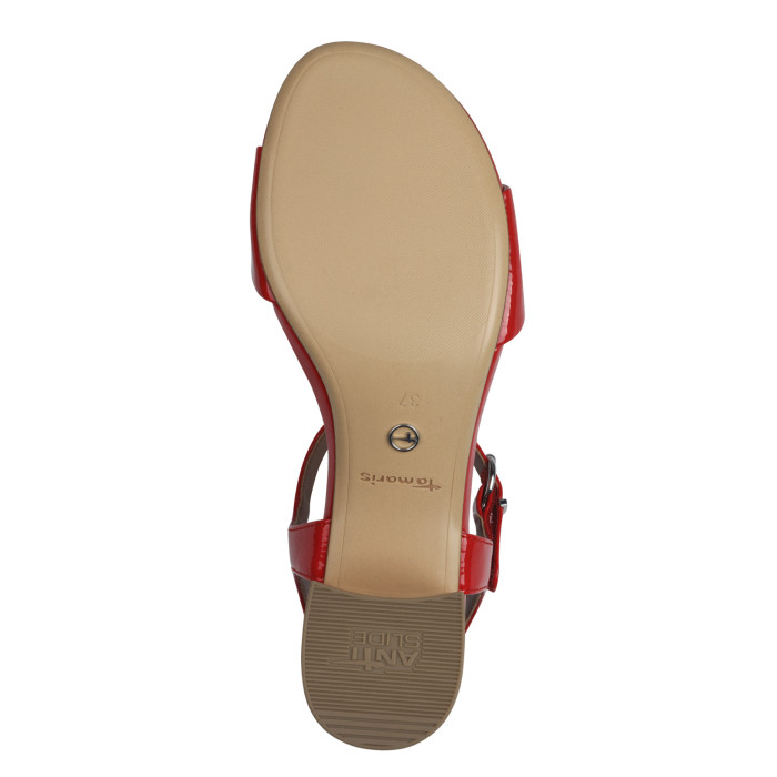 detail Dámské sandály na podpatku Tamaris 1-28249-42 524 červené